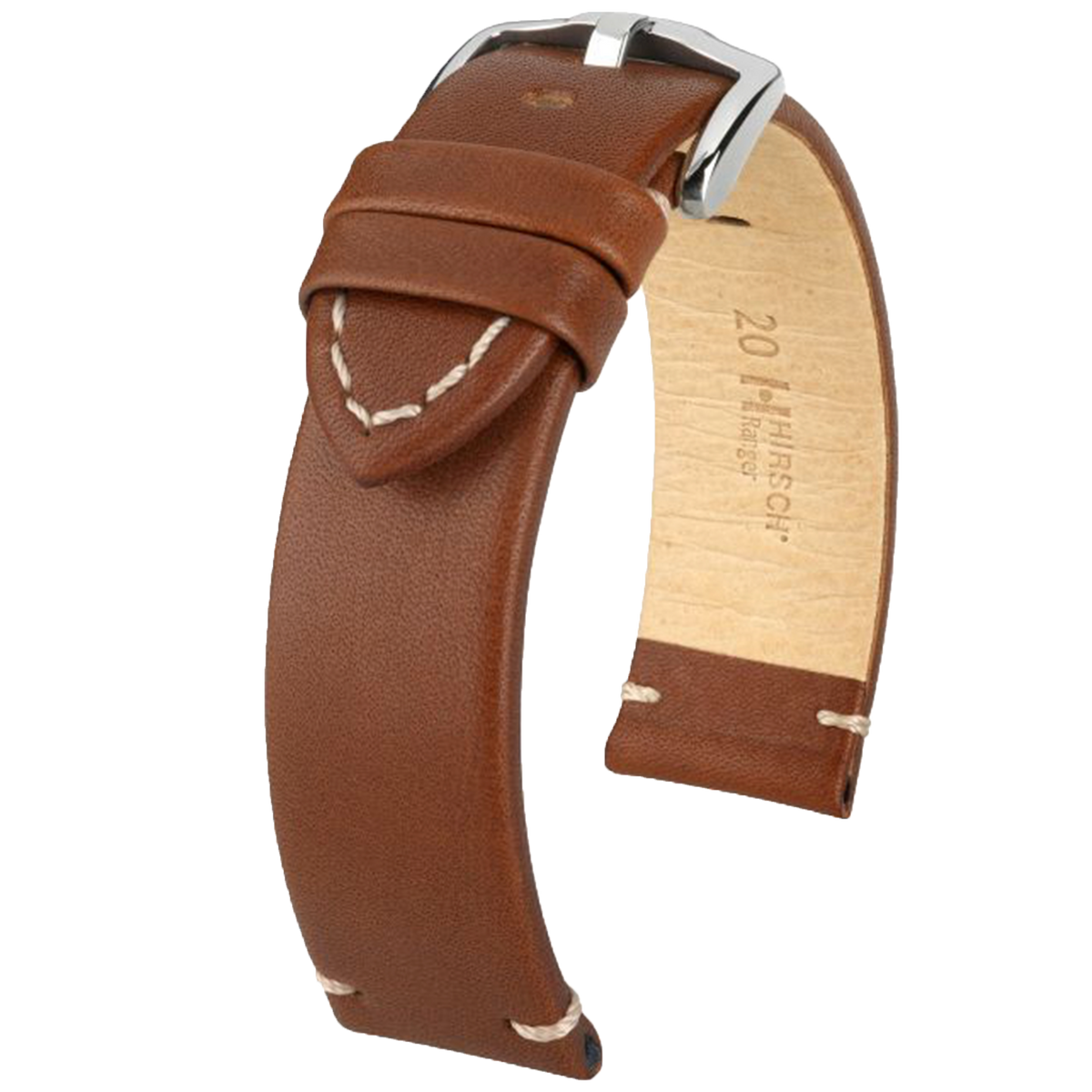 Hirsch RANGER Retro Leather Parallel Watch Strap