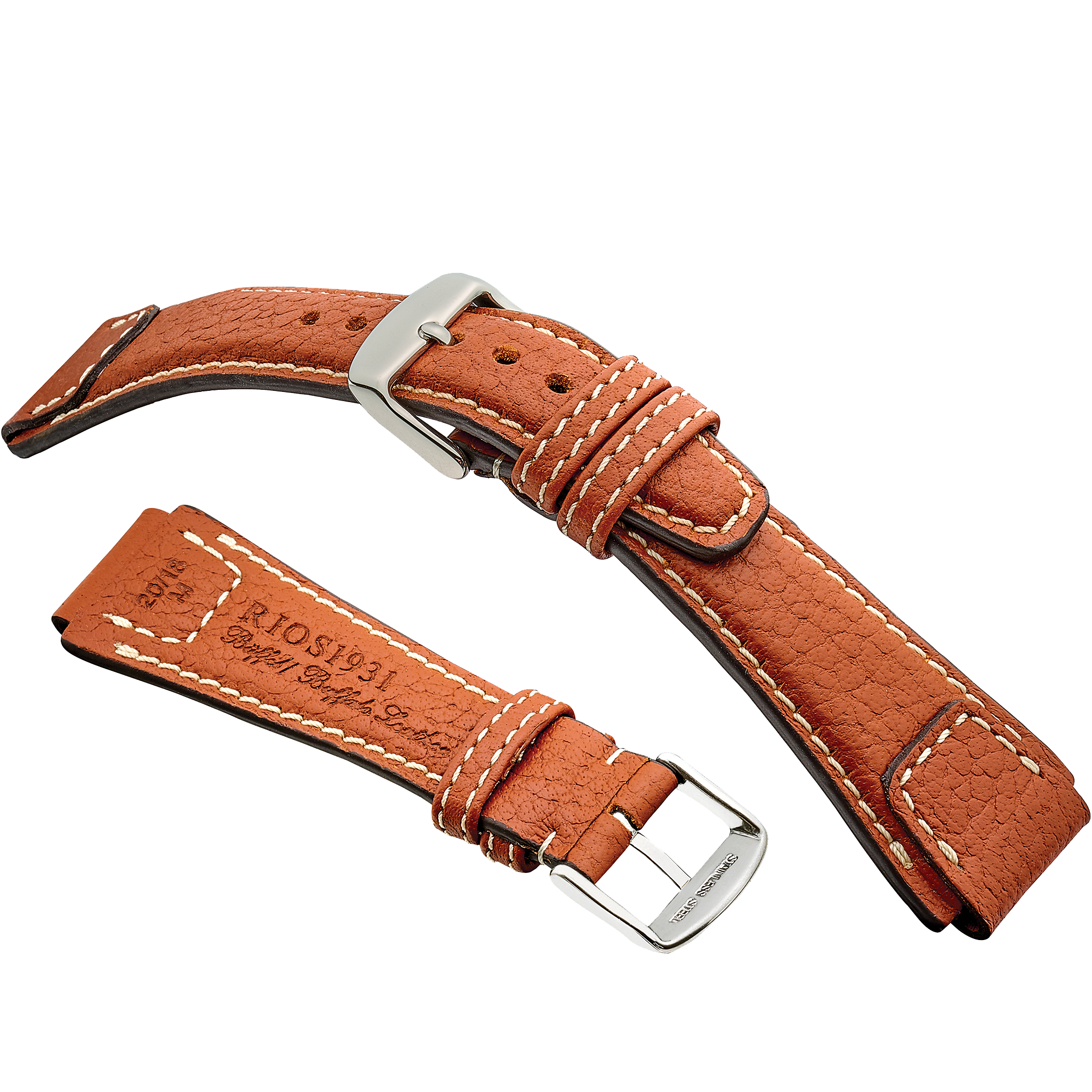 Rios 1931 Watch Bands - Nature - Genuine Buffalo Leather