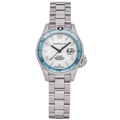 Momentum Mini II - White Dial, Aqua Bezel
