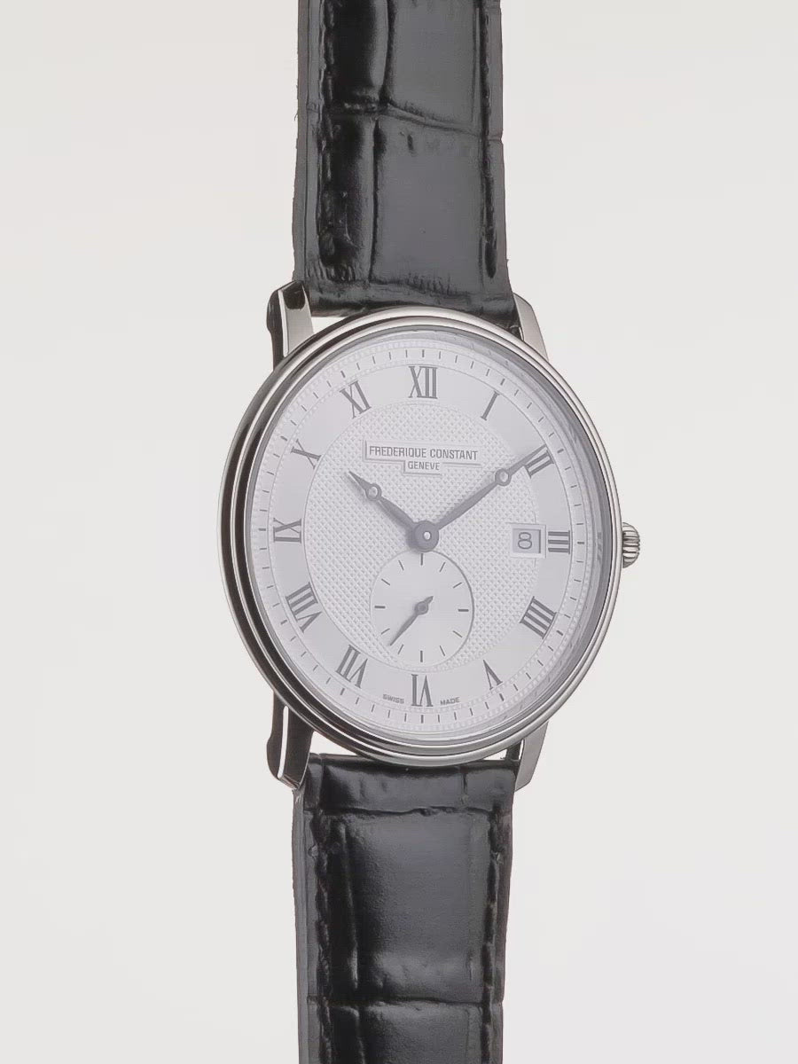 Frédérique Constant - SLIMLINE GENTS QUARTZ sur cuir noir