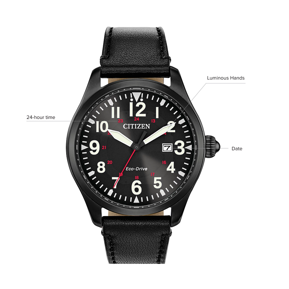 Citizen Eco-Drive - Garrison -Black Steel - BM6835-15E 