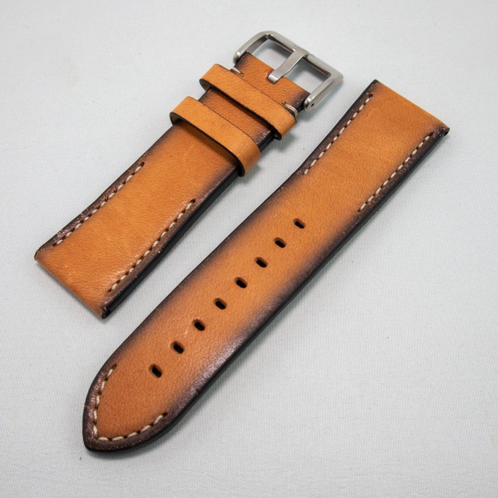 Alpine Watchstrap - Hand painted Leather