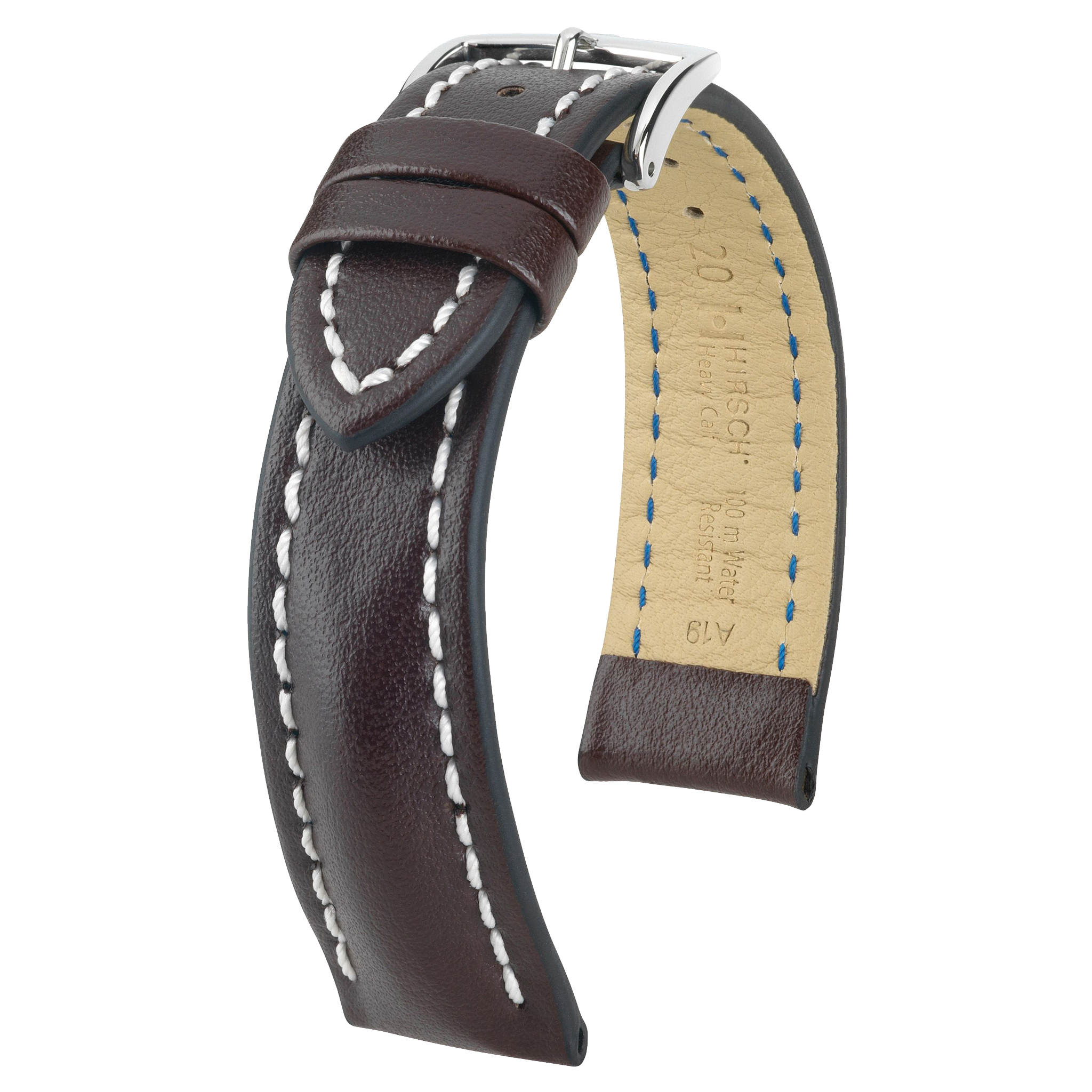 Hirsch HEAVY CALF Water-Resistant Calf Leather Watch Strap