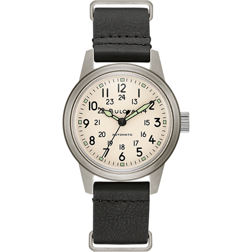 Bulova - 38mm Military Hack Watch 96A246