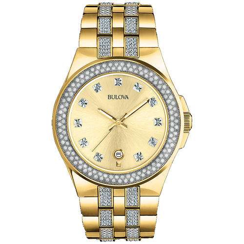 Bulova - Classic Crystals in Gold Tone 98B174