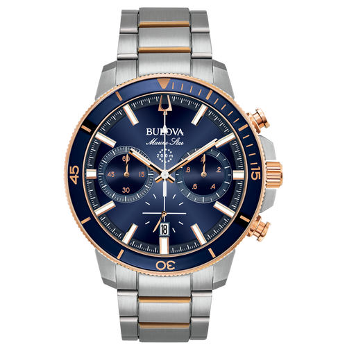 Bulova - Marine Star Chronograph Two Tone Rose Gold 98B301