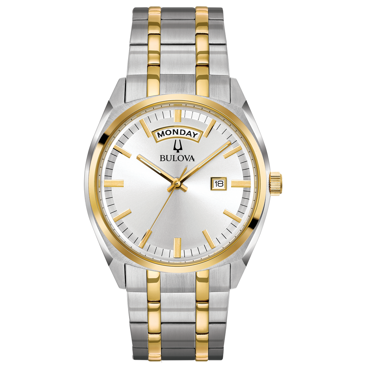 Bulova - Men&#39;s Classic Watch Two Tone with Day/Date