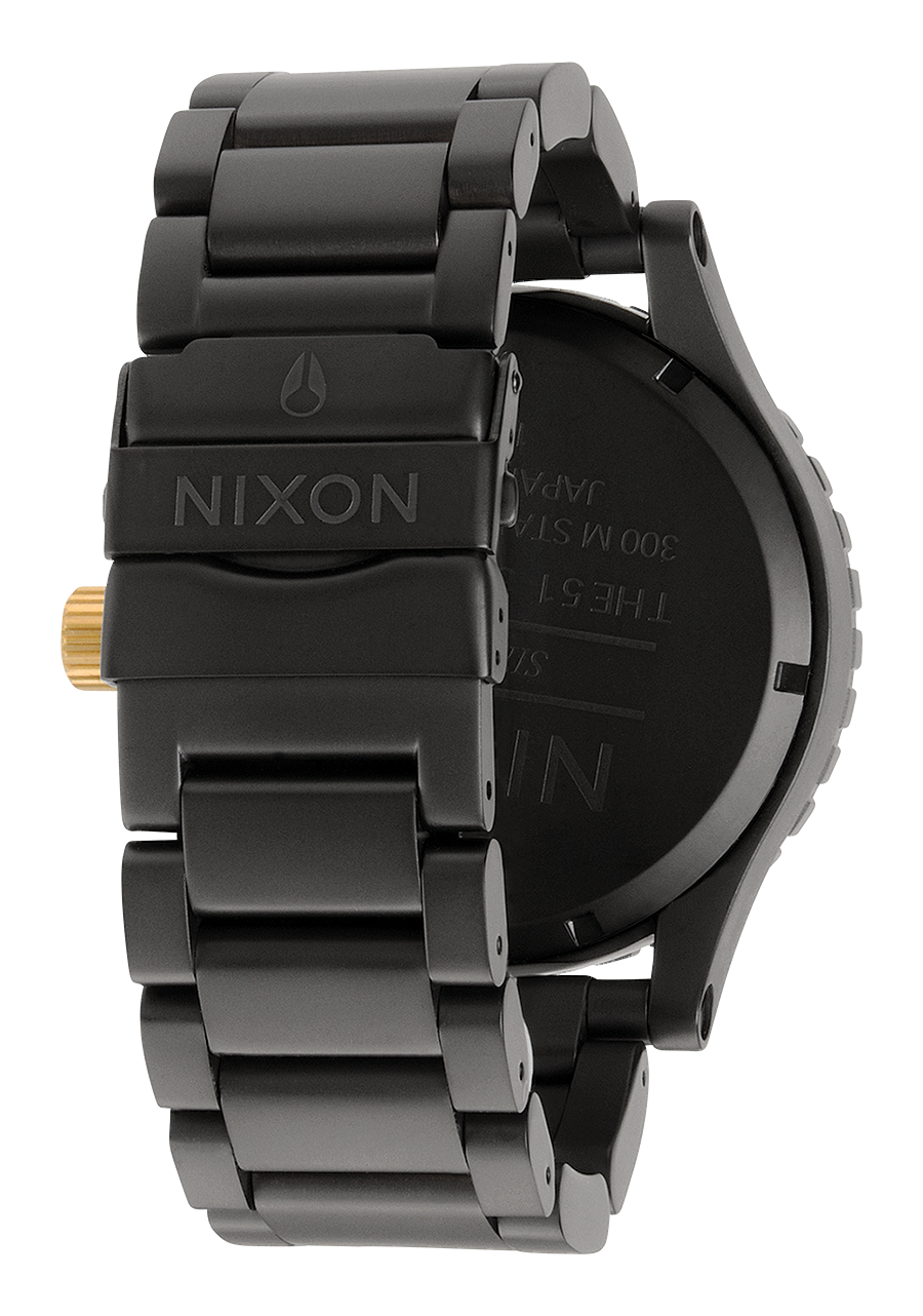 Nixon Watch 51-30 Chrono - Matte Black/Gold A083-1041