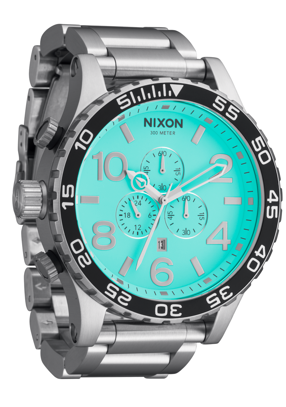 Nixon Watch 51-30 Chrono - Silver/Turquise