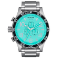 Nixon Watch 51-30 Chrono - Silver/Turquoise A1389-2084
