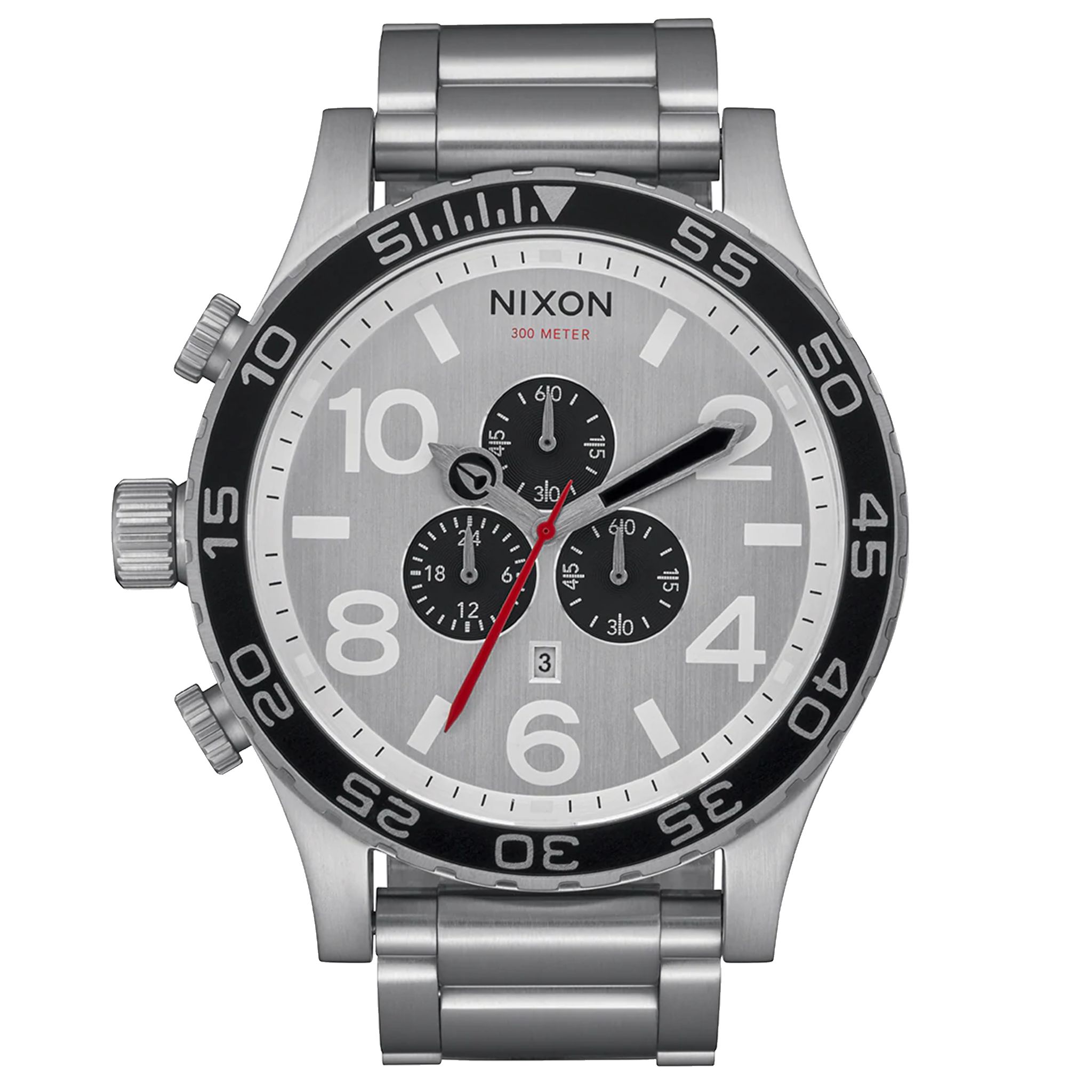 Nixon Watch 51-30 Chrono - All Silver/Black