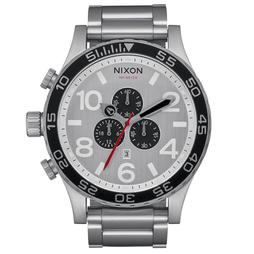 NIXON THE 51-30 CHRONO ホワイト　ブラック　2個セット Nixon Watch 51-30 Chrono - All Silver/Black