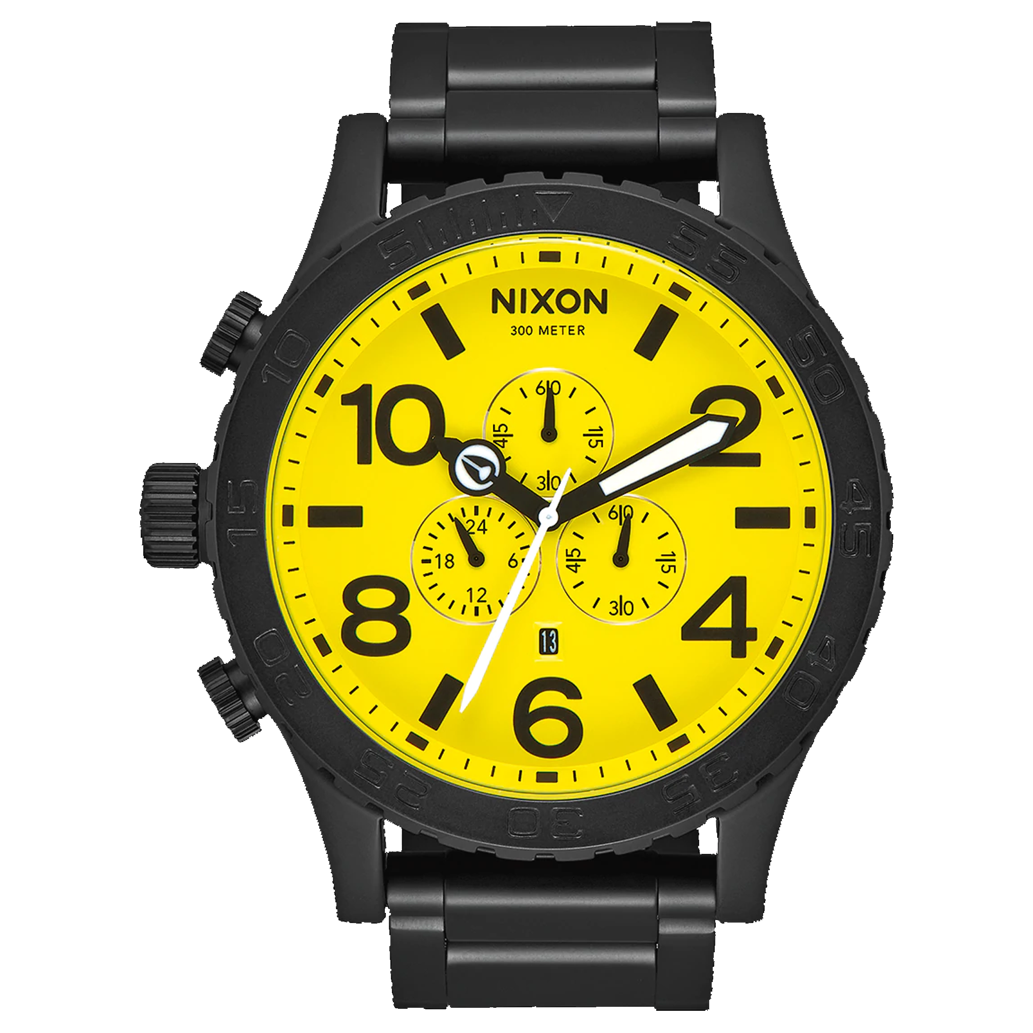 Nixon Watch 51-30 Chrono - All Black/Yellow A083-3132