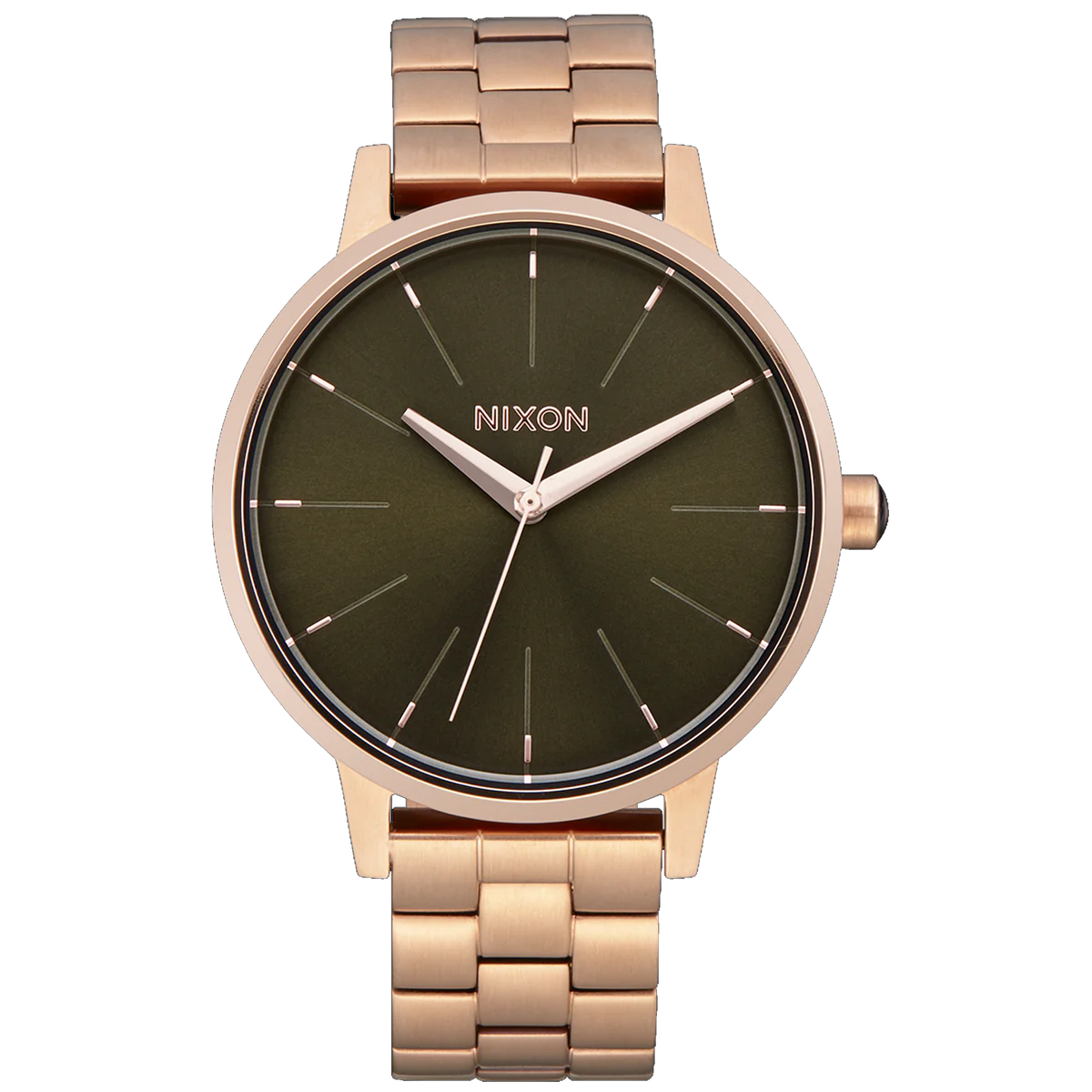 Nixon Watch Kensington - Rose Gold/Olive Sunray