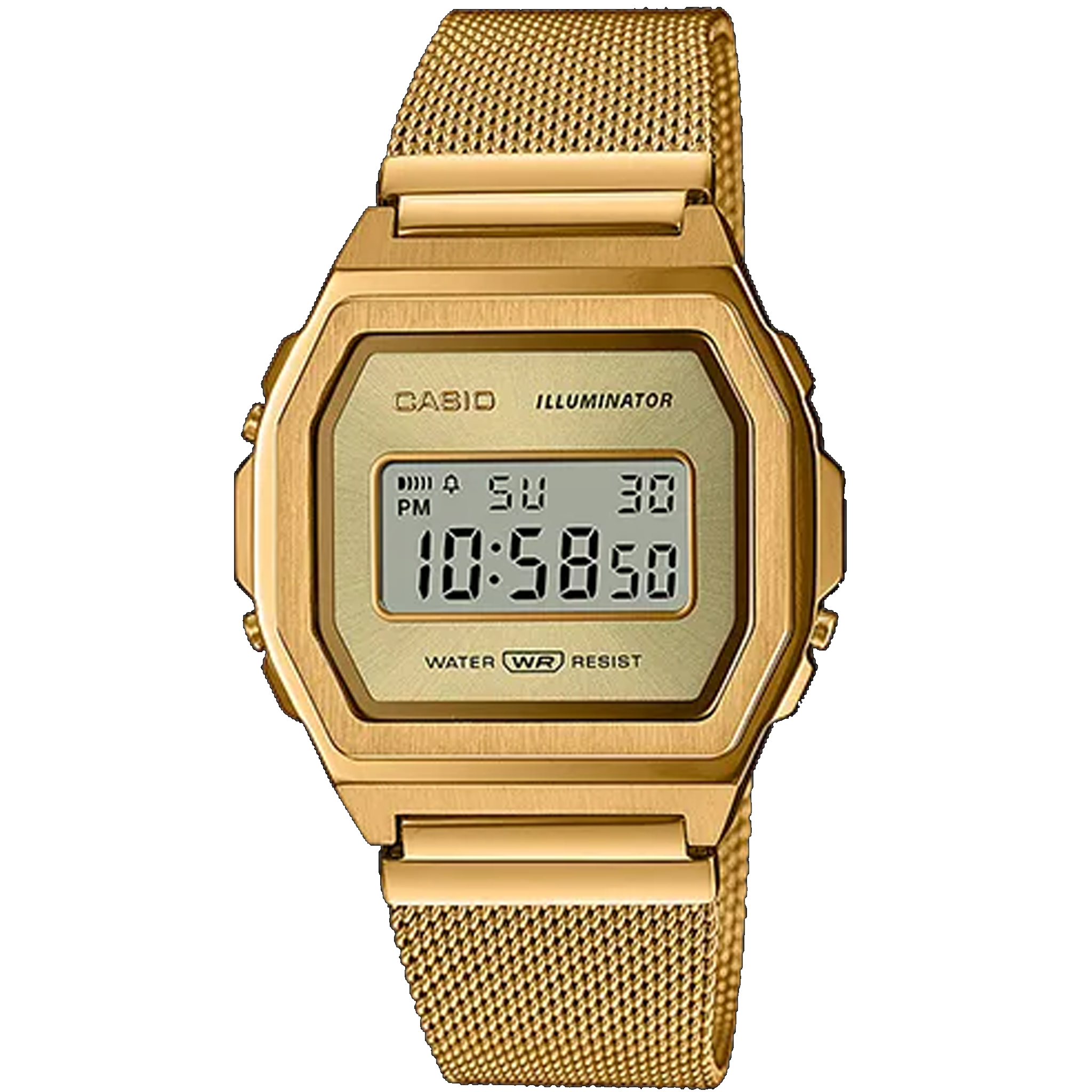 Led watch deals gold