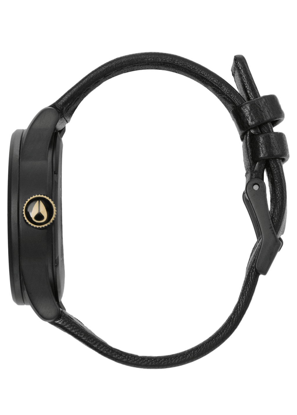 Nixon Sentry Leather - Matte Black/Gold a105-1041