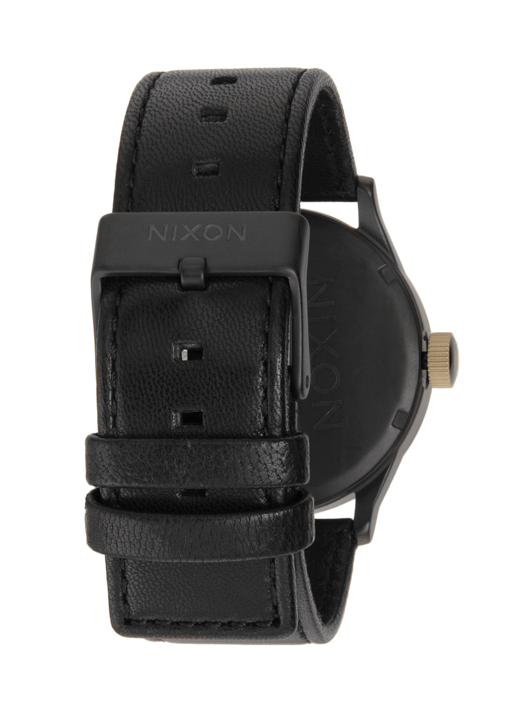 Nixon Sentry Leather - Matte Black/Gold a105-1041