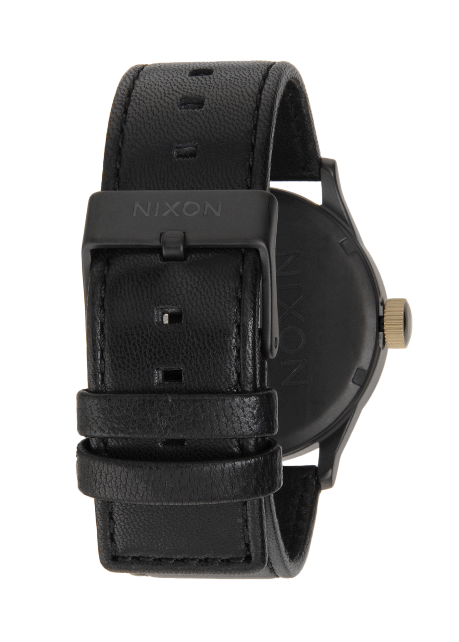 Nixon Sentry Leather - Matte Black/Gold a105-1041
