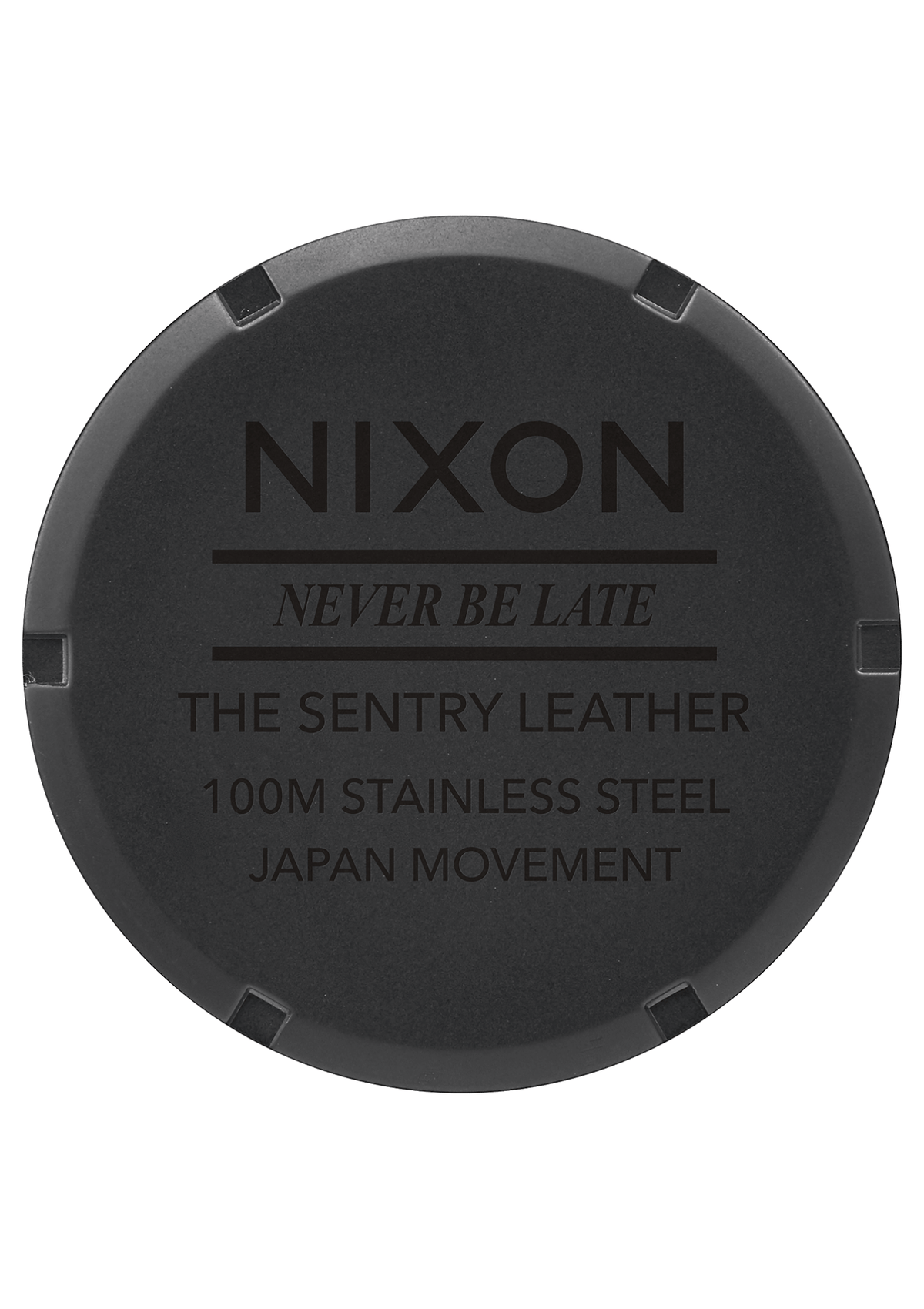 Nixon Sentry Leather 42mm - Matte Black/Gold