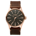 Nixon Sentry Leather - Black/Gunmetal/Brown A105-2001