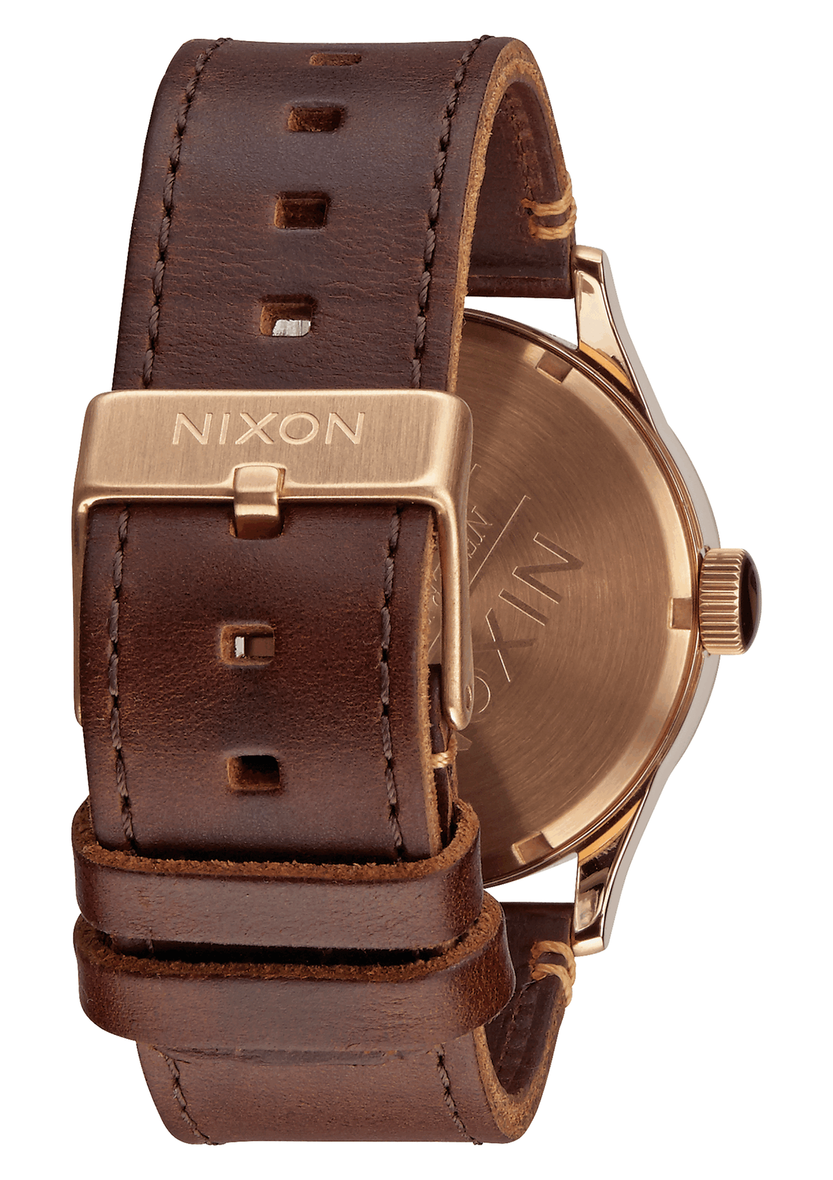 Nixon Sentry Leather - Black/Gunmetal/Brown