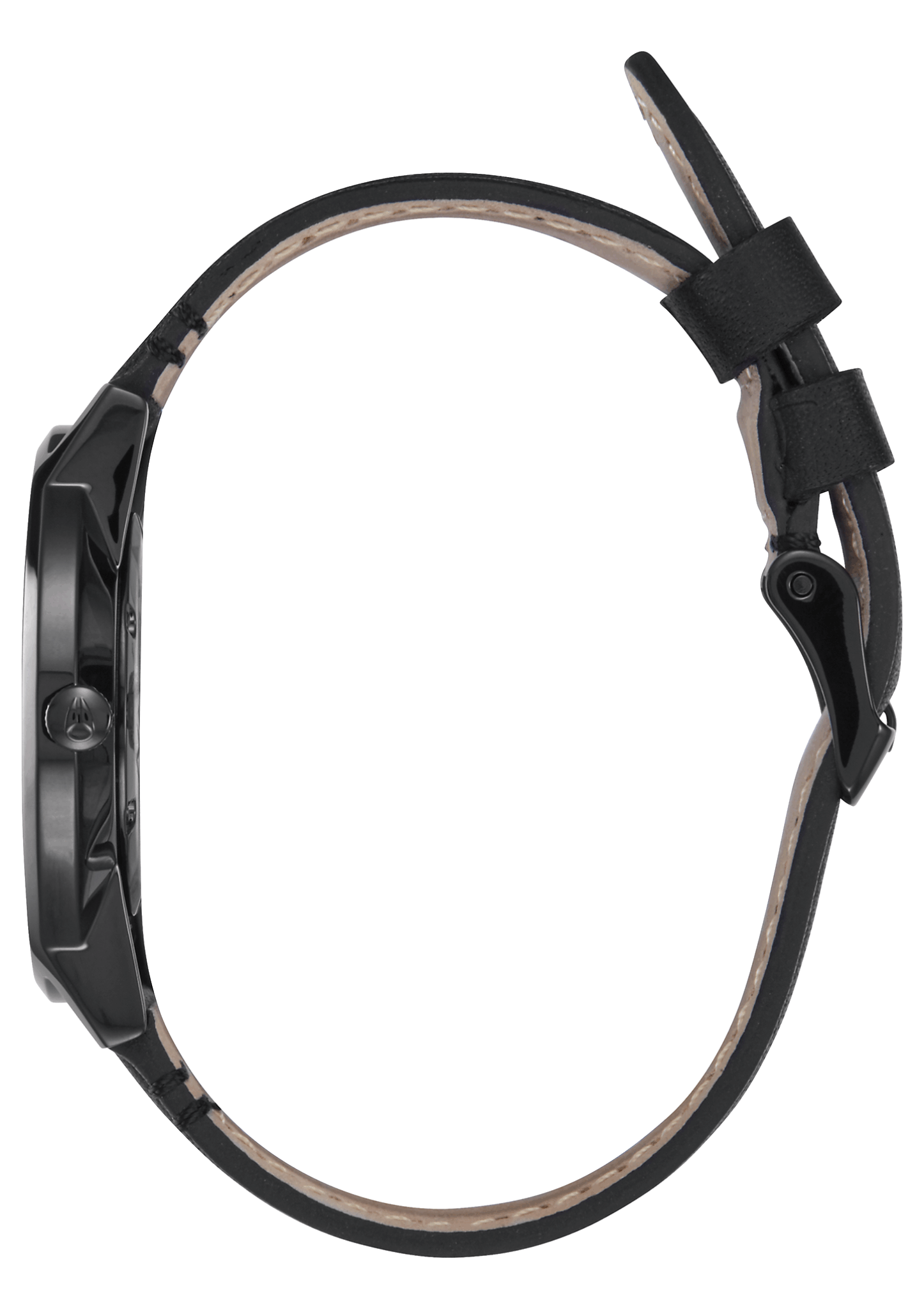 Nixon Watch - Porter Leather: All Black/Gold A1058-1031