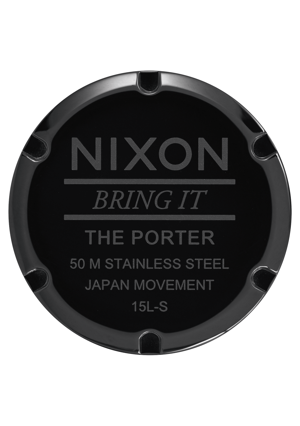Nixon Watch - Porter Leather: All Black/Gold A1058-1031