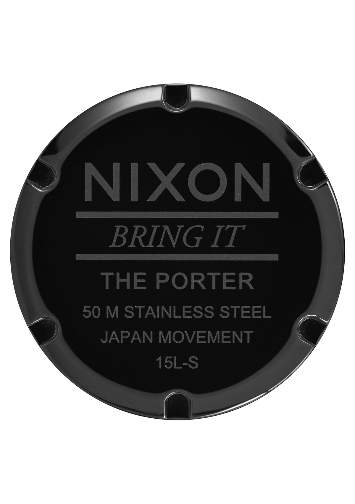 Nixon Watch - Porter 40mm Leather: All Black/Gold
