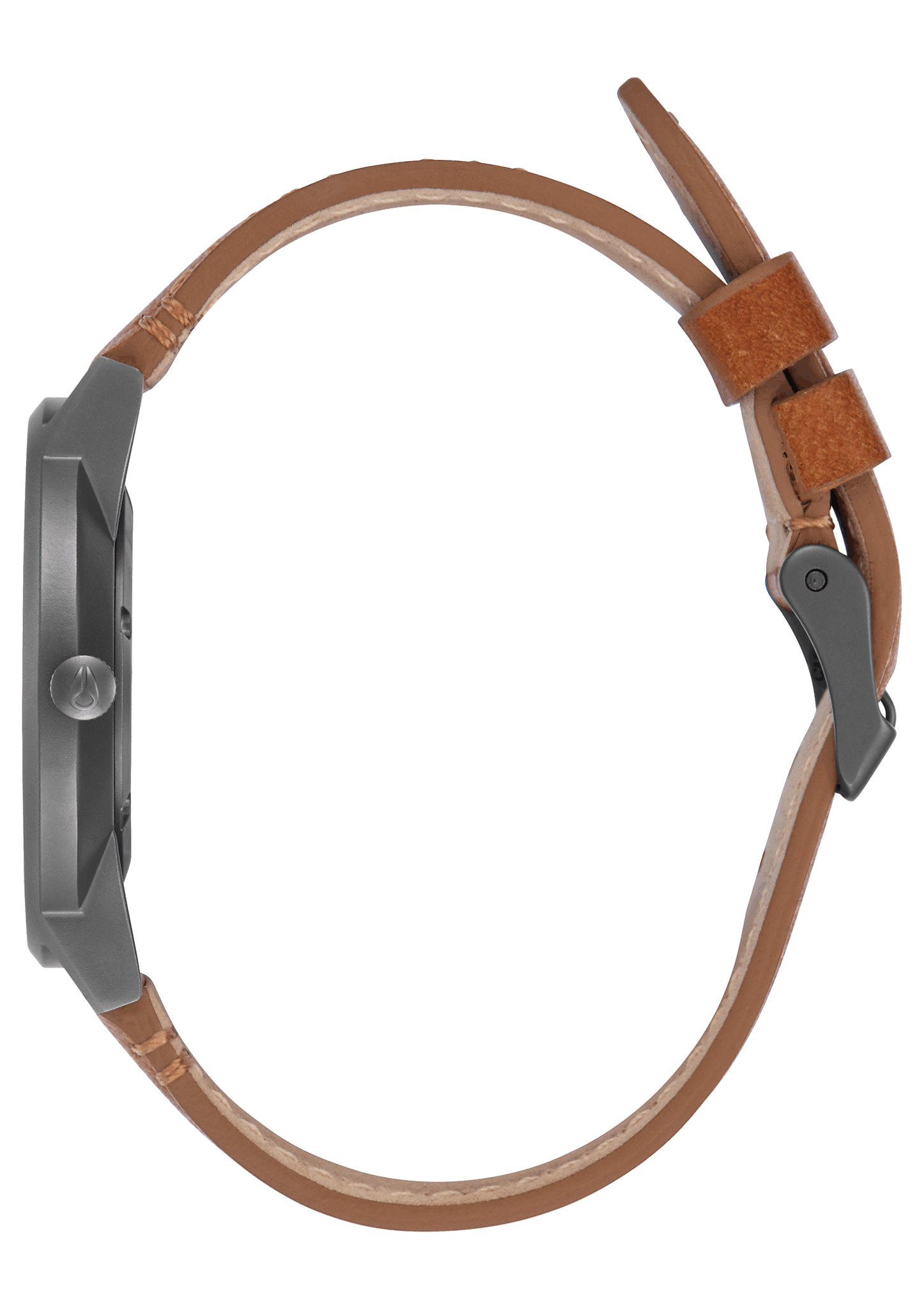 Nixon Watch - Porter Leather: Gunmetal/Charcoal/Taupe A1058-2494