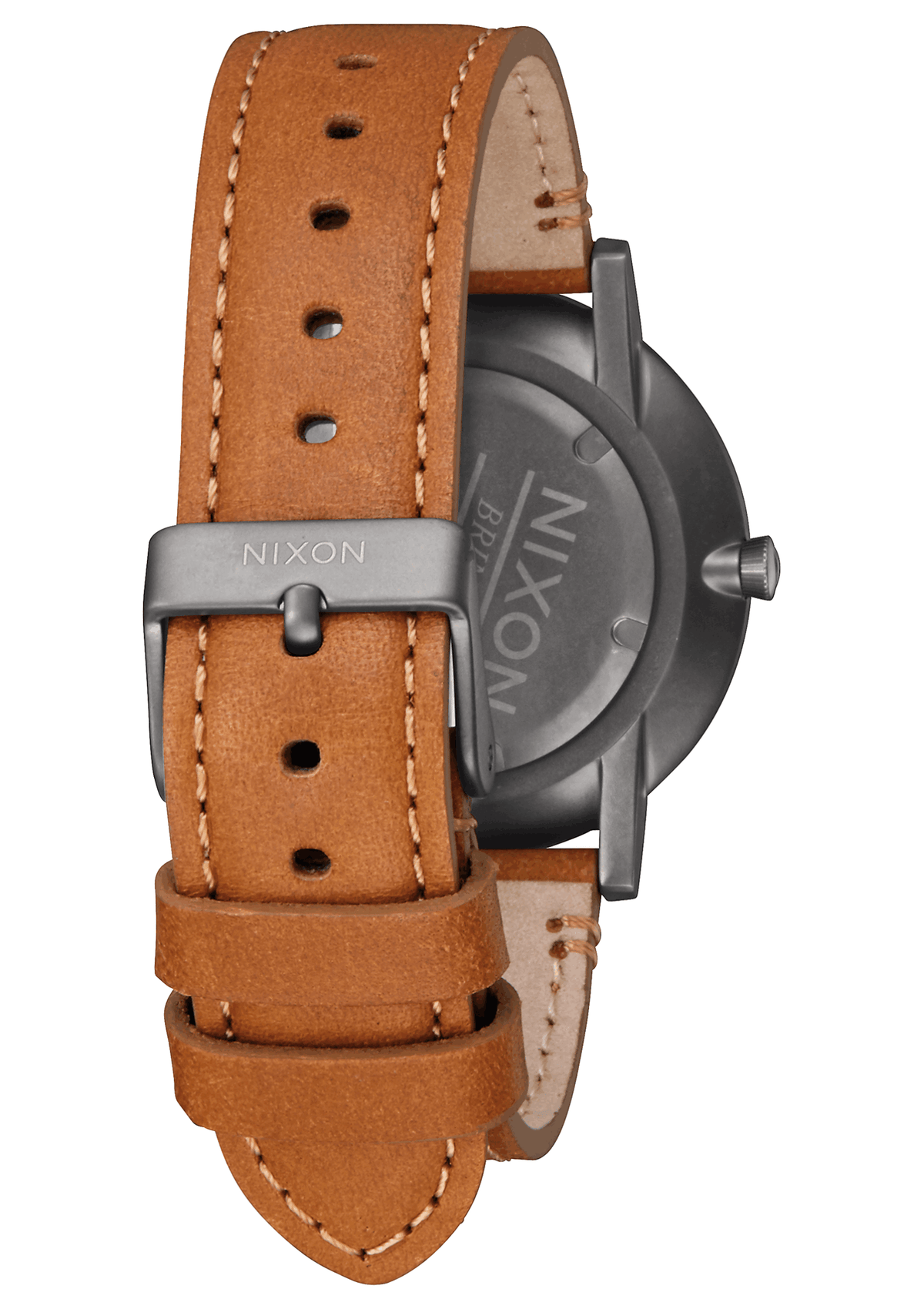 Nixon Watch - Porter 40mm Leather: Gunmetal/Charcoal/Taupe