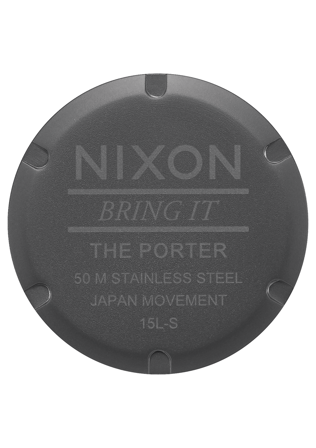 Nixon Watch - Porter Leather: Gunmetal/Charcoal/Taupe A1058-2494