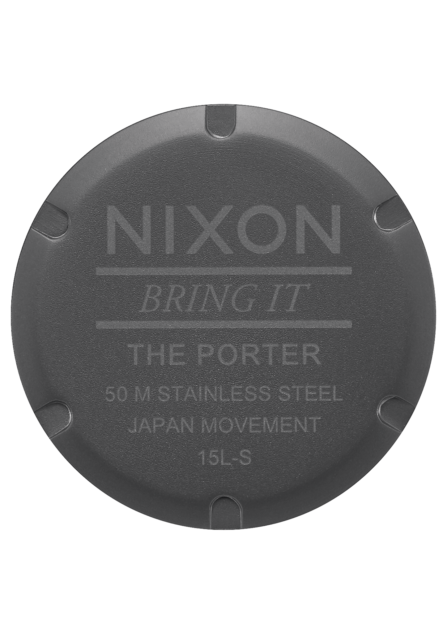 Nixon Watch - Porter Leather: Gunmetal/Charcoal/Taupe A1058-2494