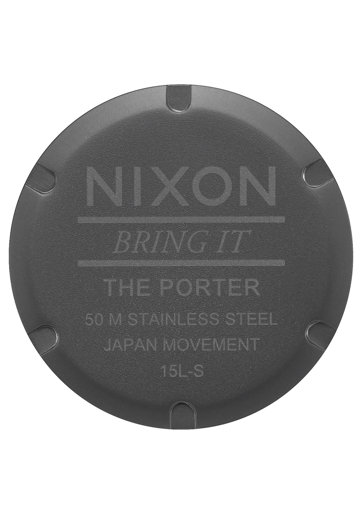 Nixon Watch - Porter 40mm Leather: Gunmetal/Charcoal/Taupe