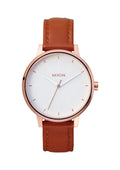 Nixon Watch Kensington Leather - Rose Gold / White A108-1045
