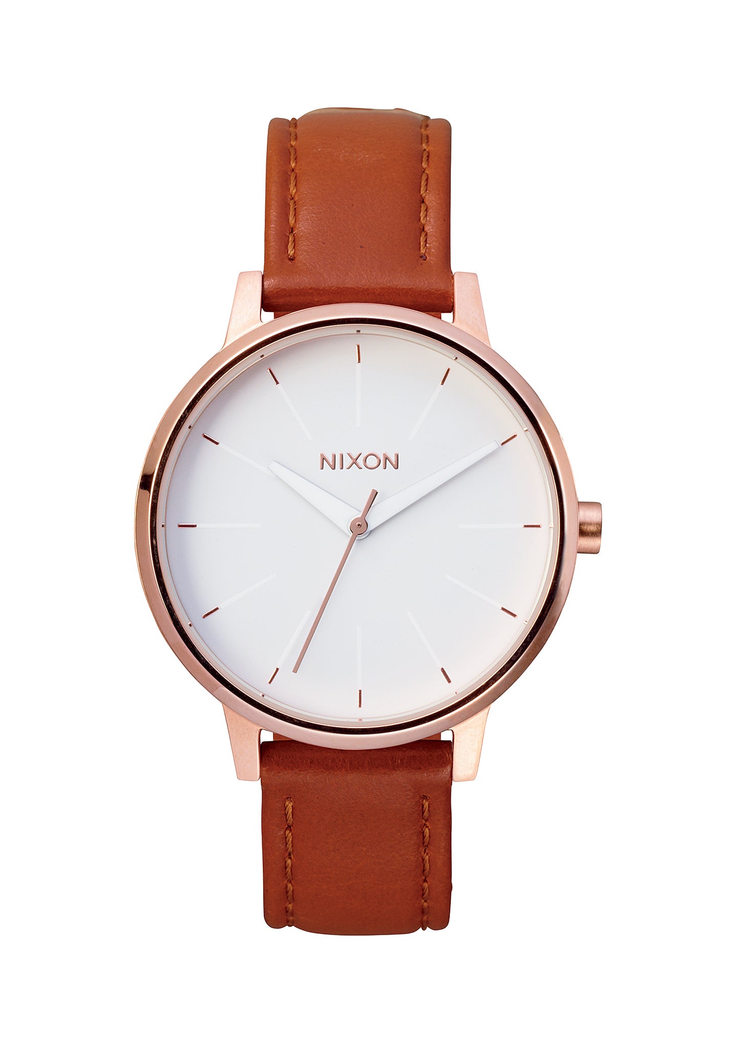 Nixon Watch Kensington Leather - Rose Gold / White A108-1045