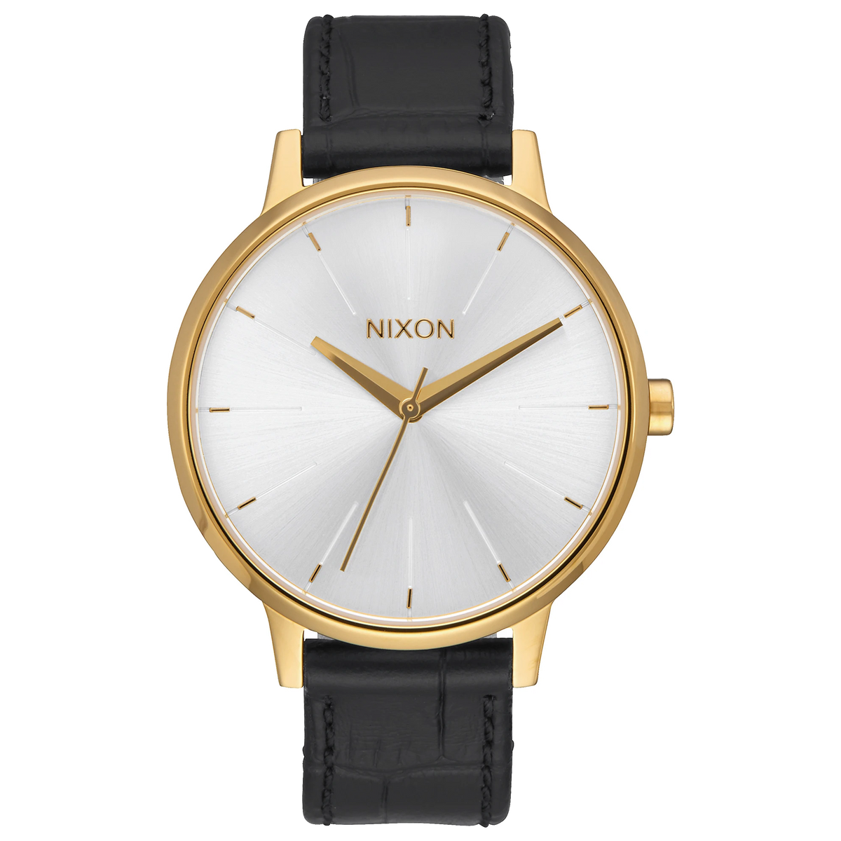 Nixon Watch Kensington Leather - Gold/Black Gator