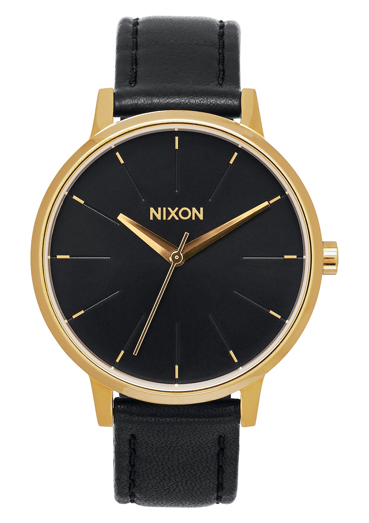 Nixon Watch Kensington Leather - Gold/Black