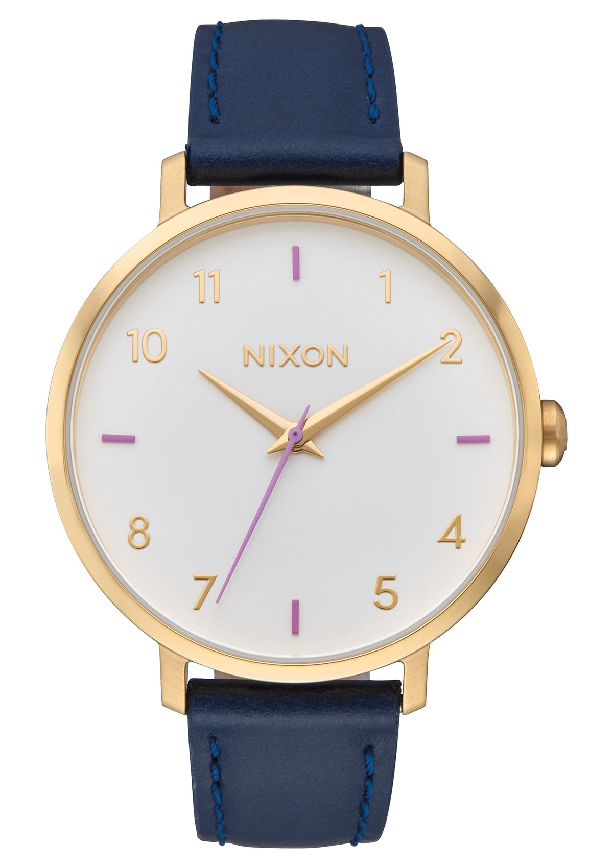Nixon Watch - Arrow Leather: Gray/Navy