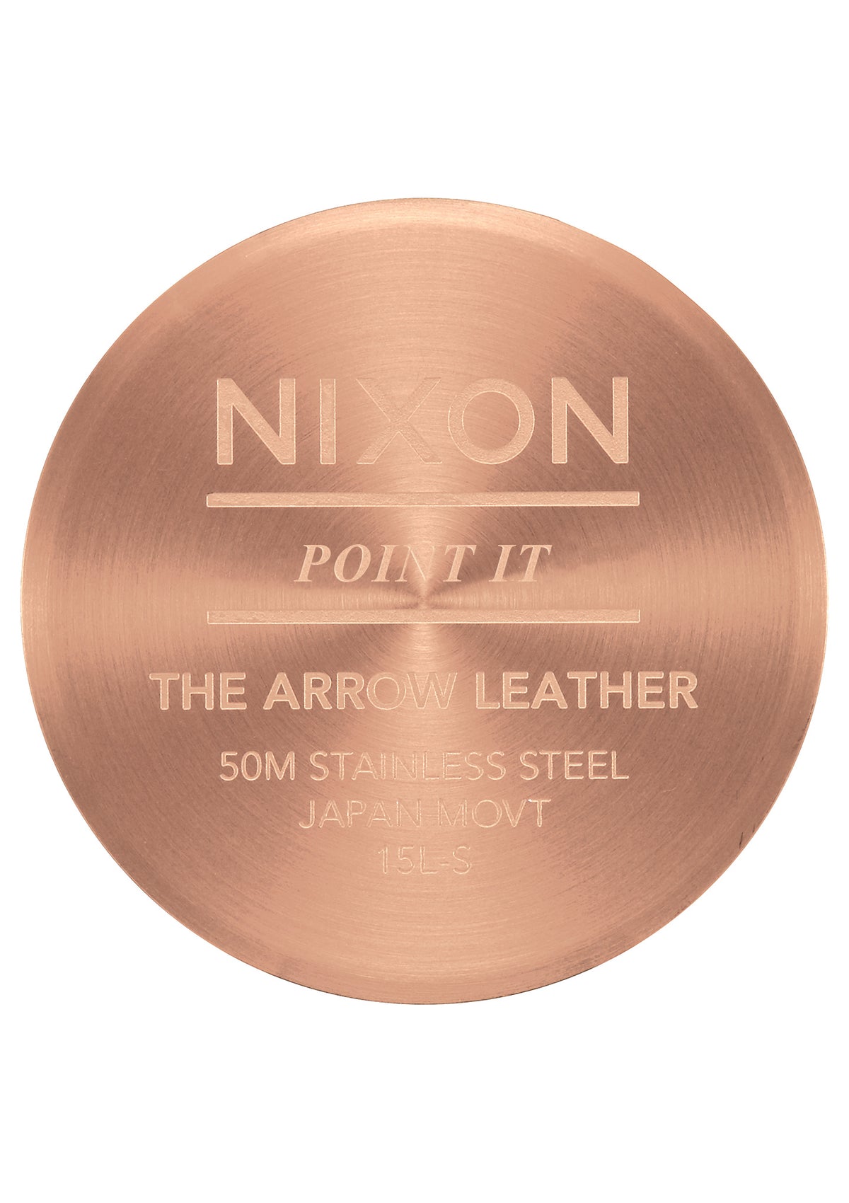 Nixon Watch - Arrow Leather: Rose Gold/Silver