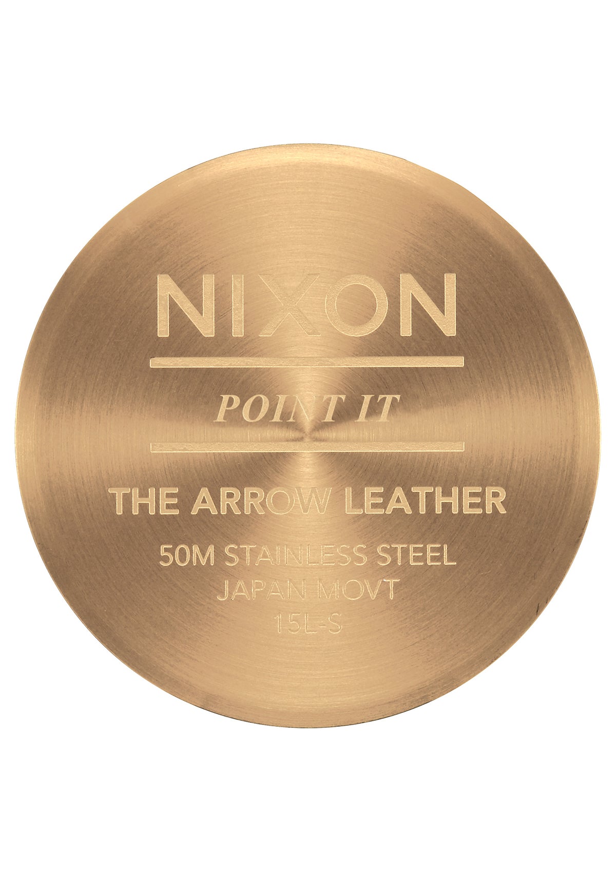 Nixon Watch - Arrow Leather: Gold/Black
