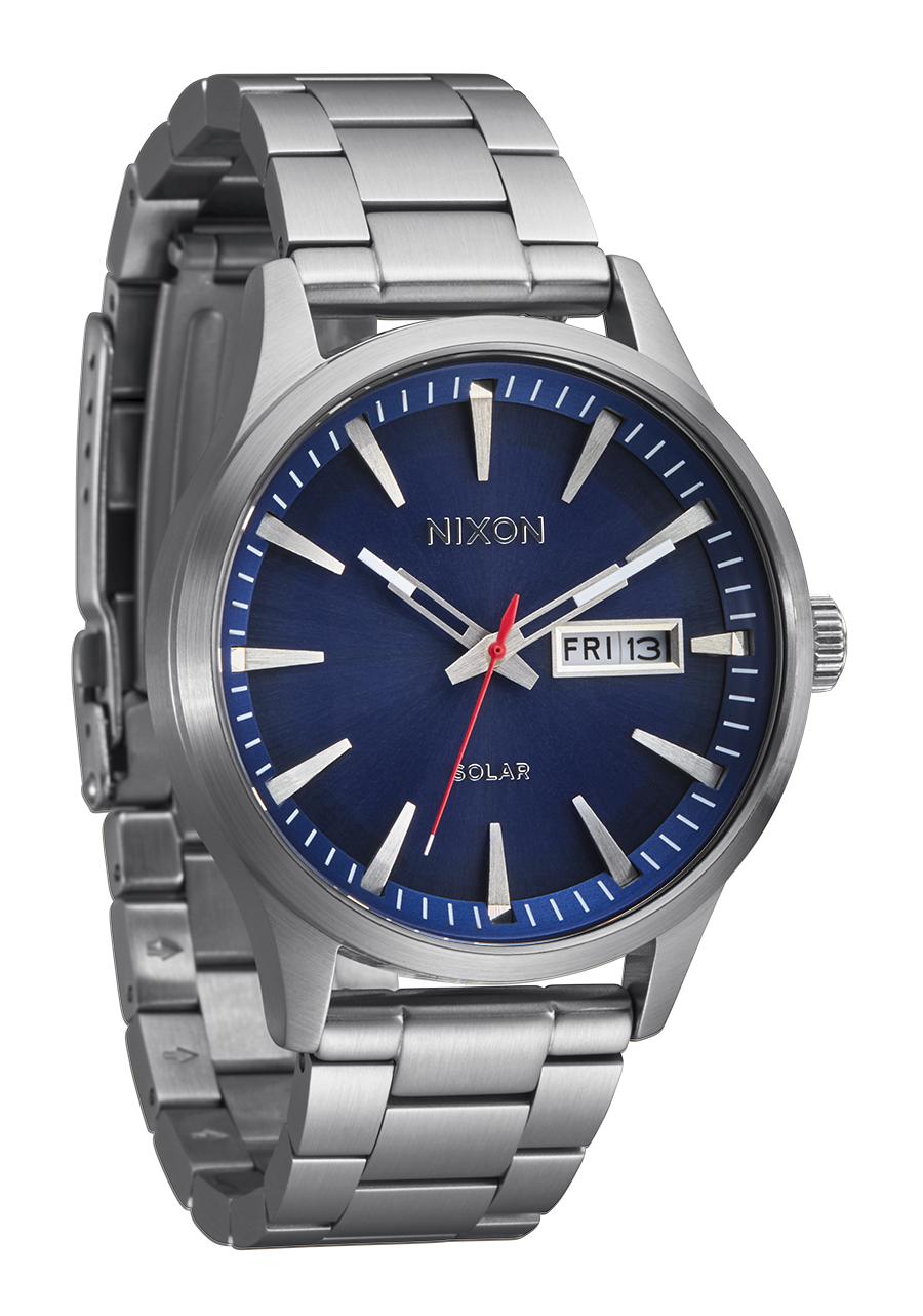 Nixon Sentry Solar - Navy Sunray/Silver A1346-5091