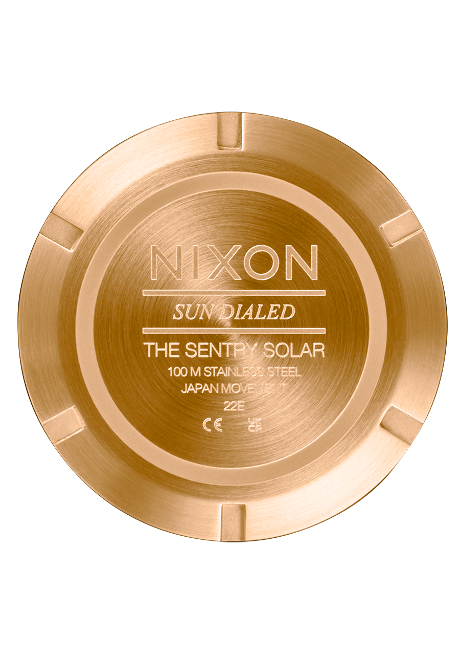 Nixon Sentry Solar - All Gold/Black
