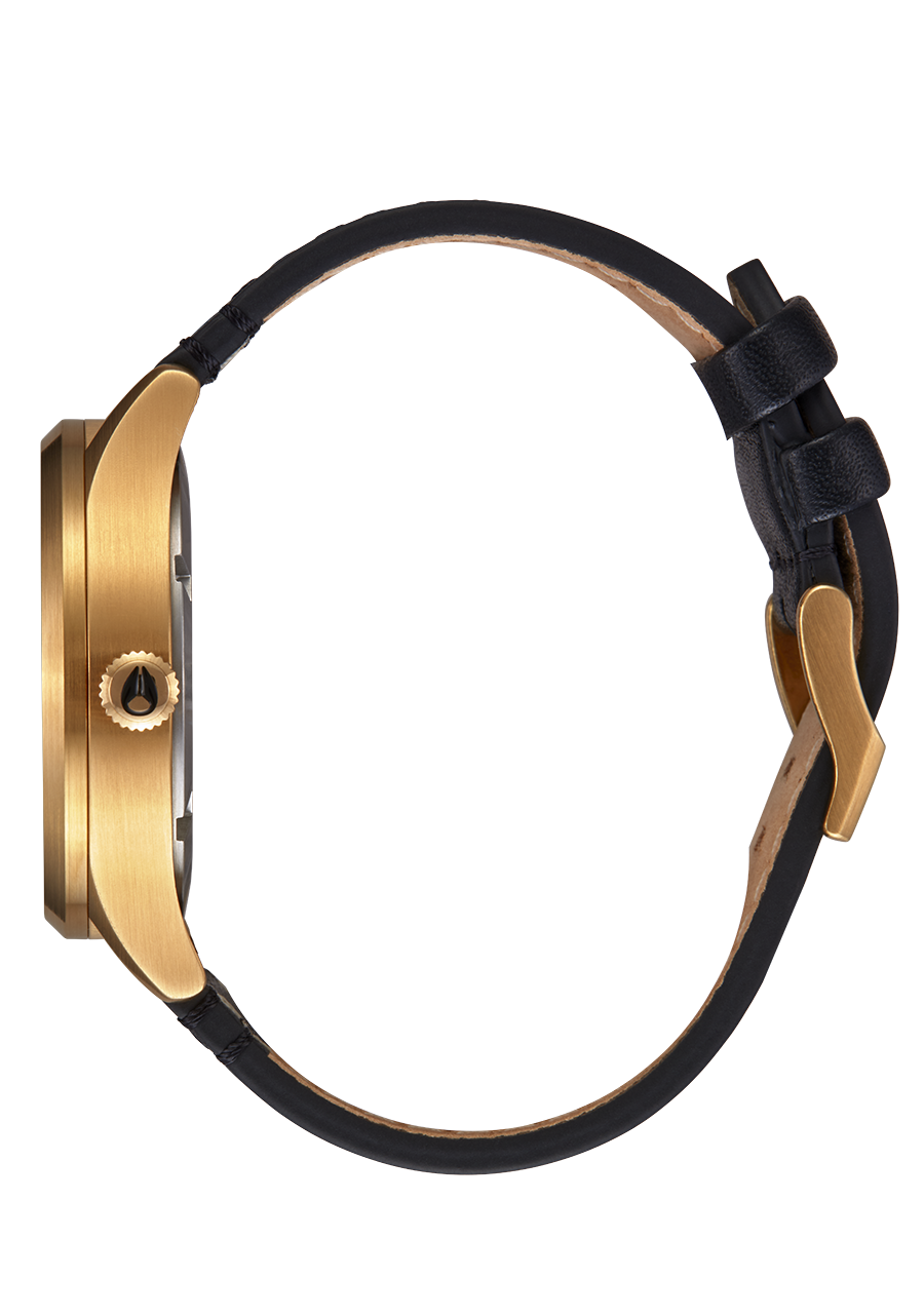 Nixon Sentry Solar Leather - All Gold/Black A1347-510