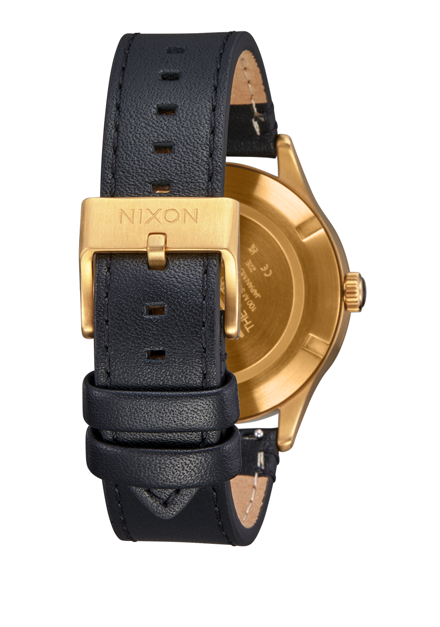Nixon Sentry Solar Leather - All Gold/Black A1347-510