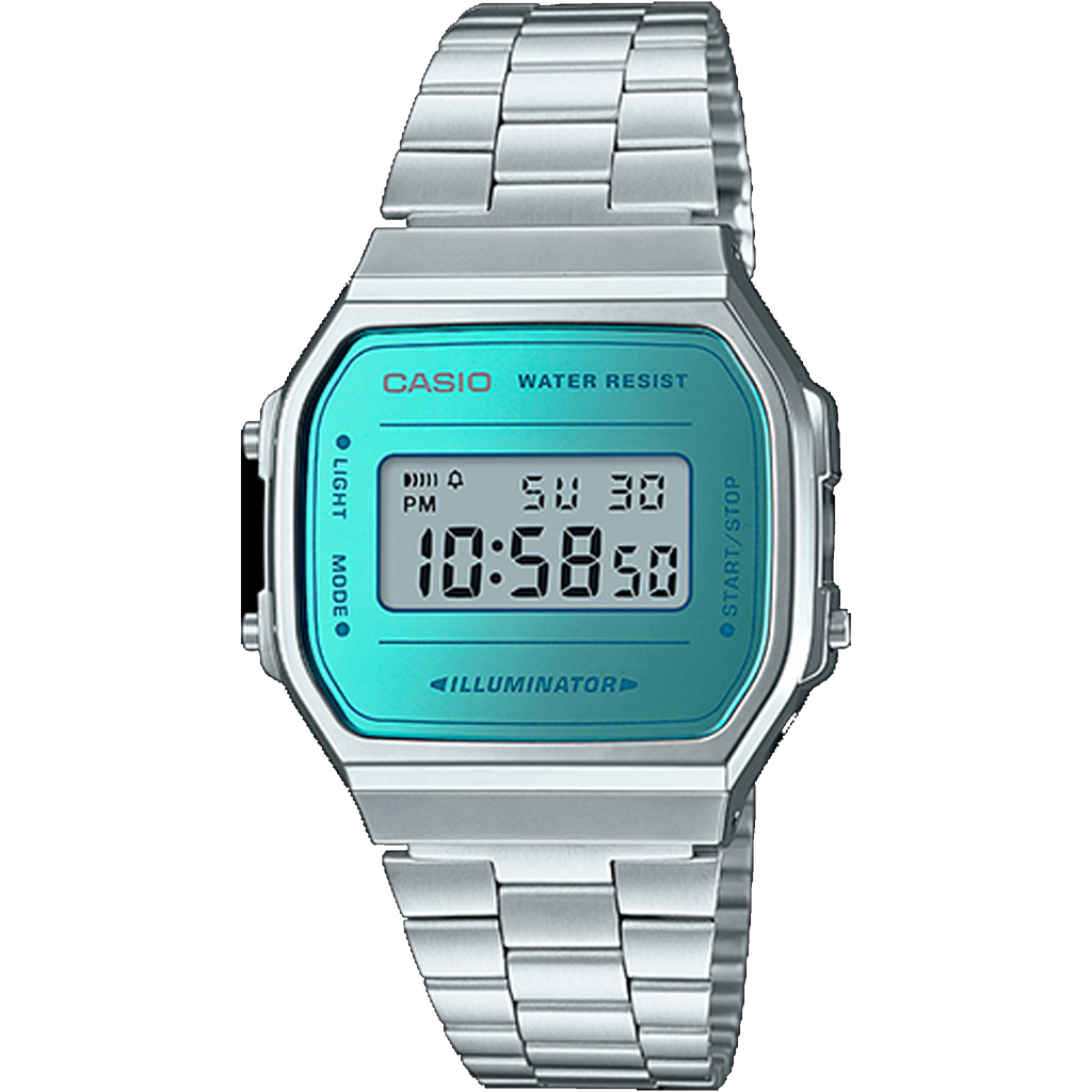 Casio Vintage Digital - Silver A168WEM-2VT