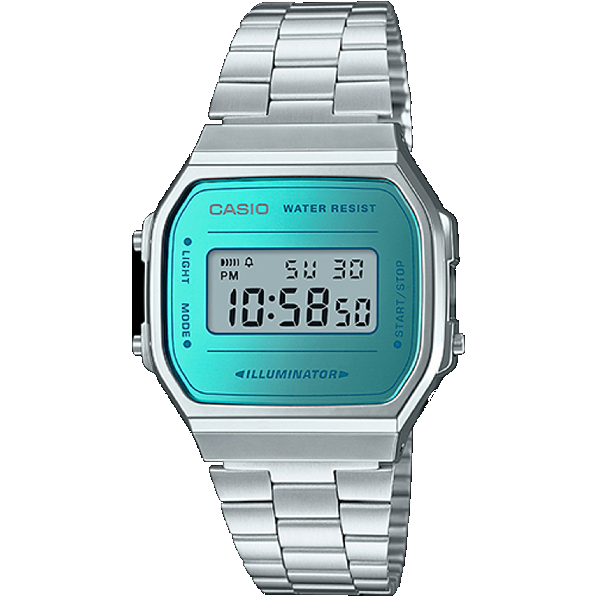 Casio Vintage Digital - Silver A168WEM-2VT