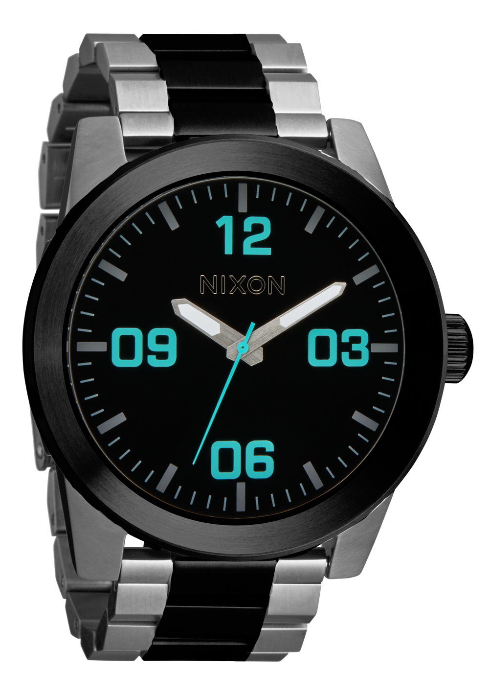 Nixon Corporal SS - Silver/Gunmetal A346-5146