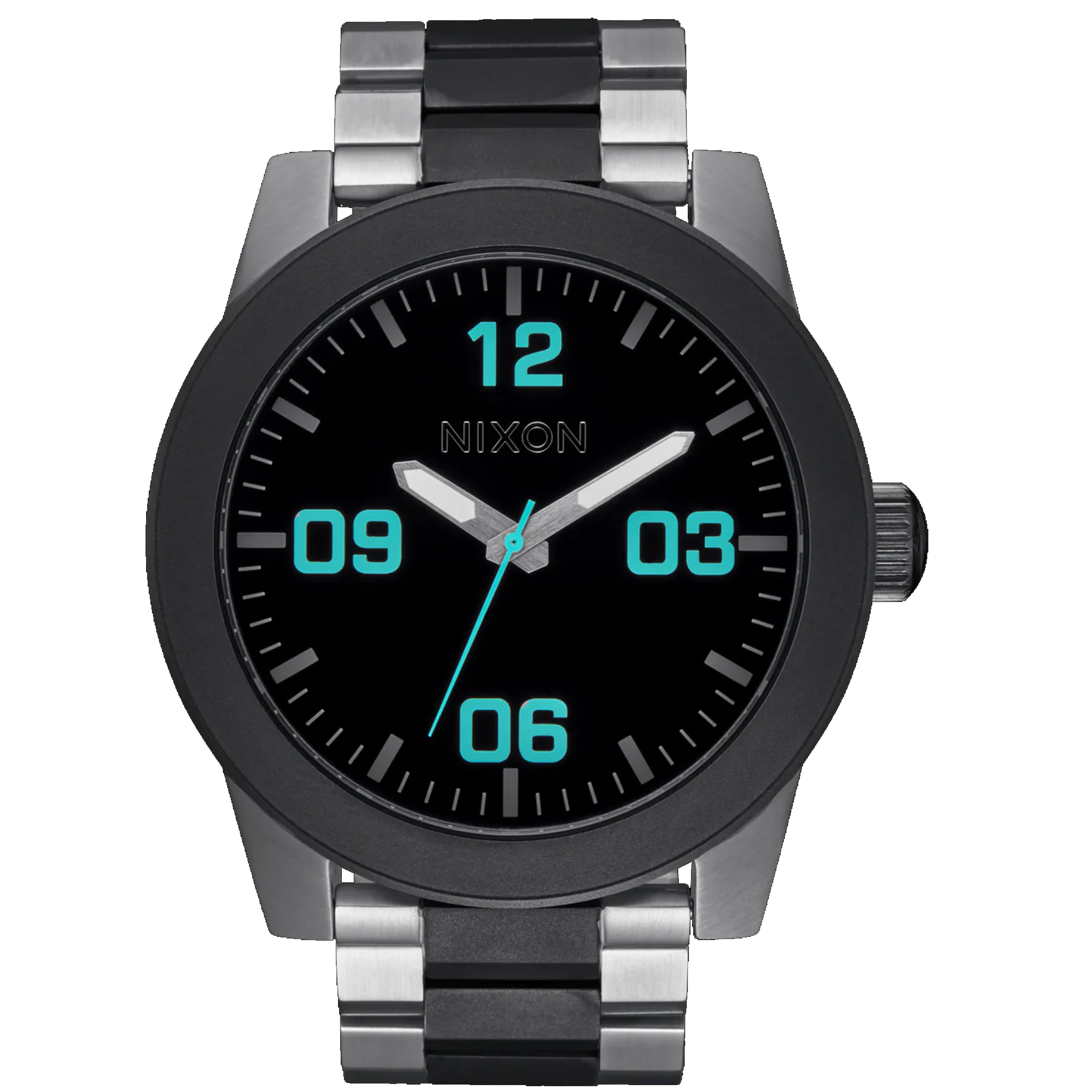 Nixon Corporal SS - Silver/Gunmetal A346-5146