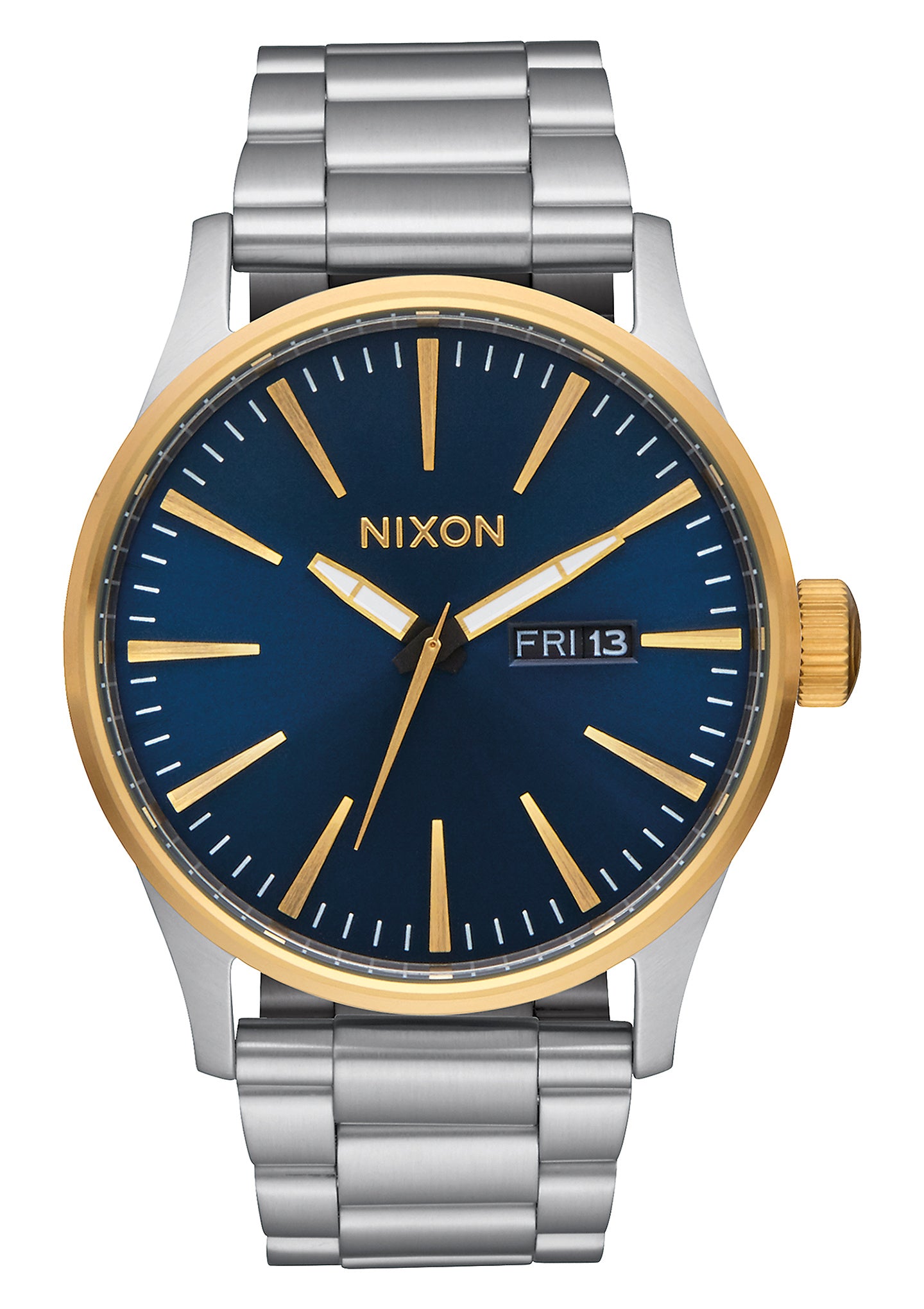 Nixon Sentry SS Gold Blue Sunray Halifax Shopping Centre