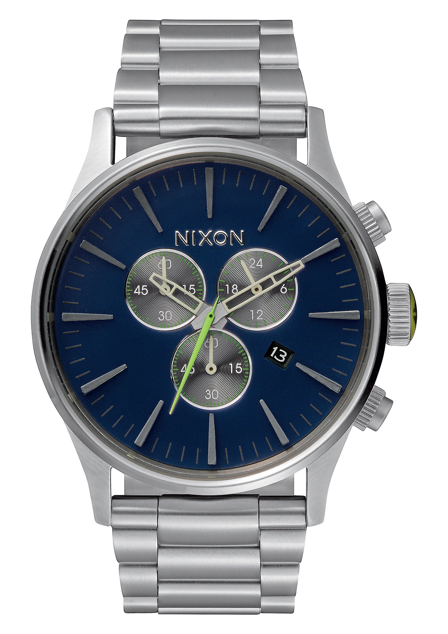 Nixon sentry chrono deals gold blue